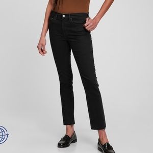 Gap Classic Straight Mid Rise Black Jeans